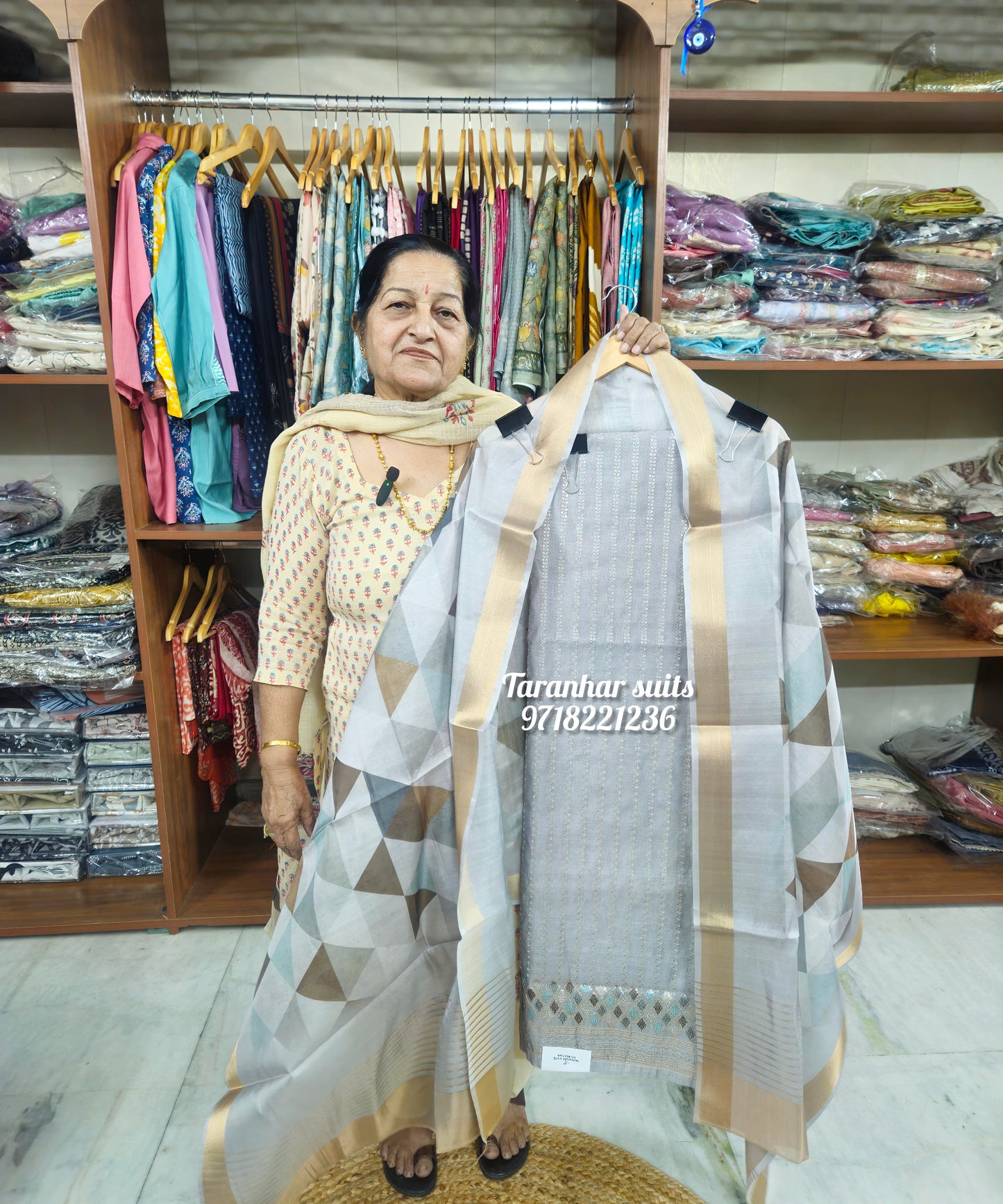 Premium Chanderi Cotton 3 piece Suit