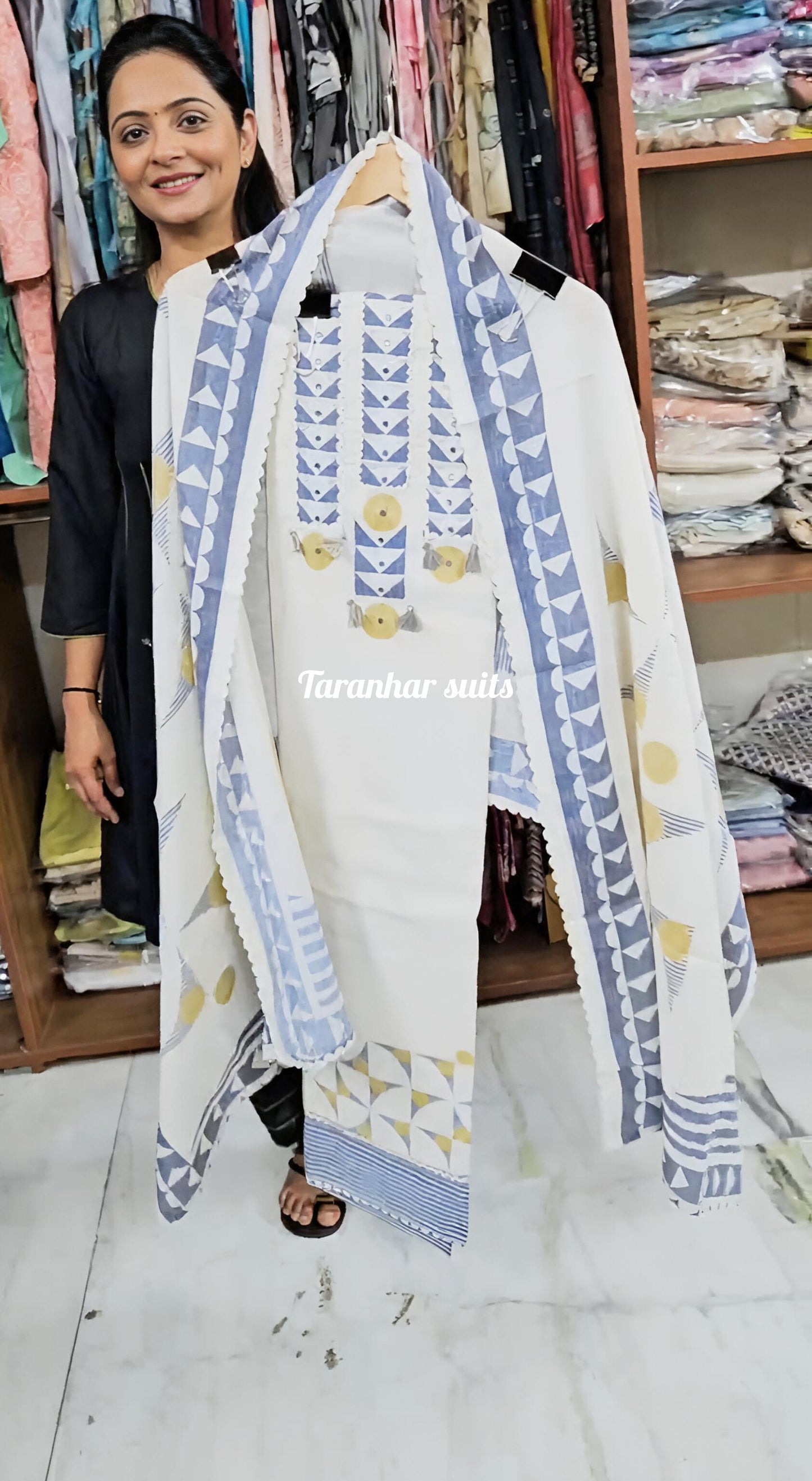 Khadi Cotton Suit For Women