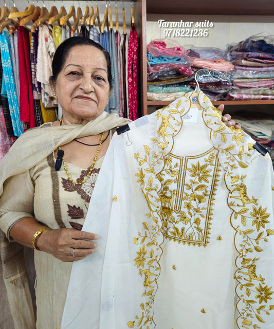 Embroidery Jamdani Suit For Women
