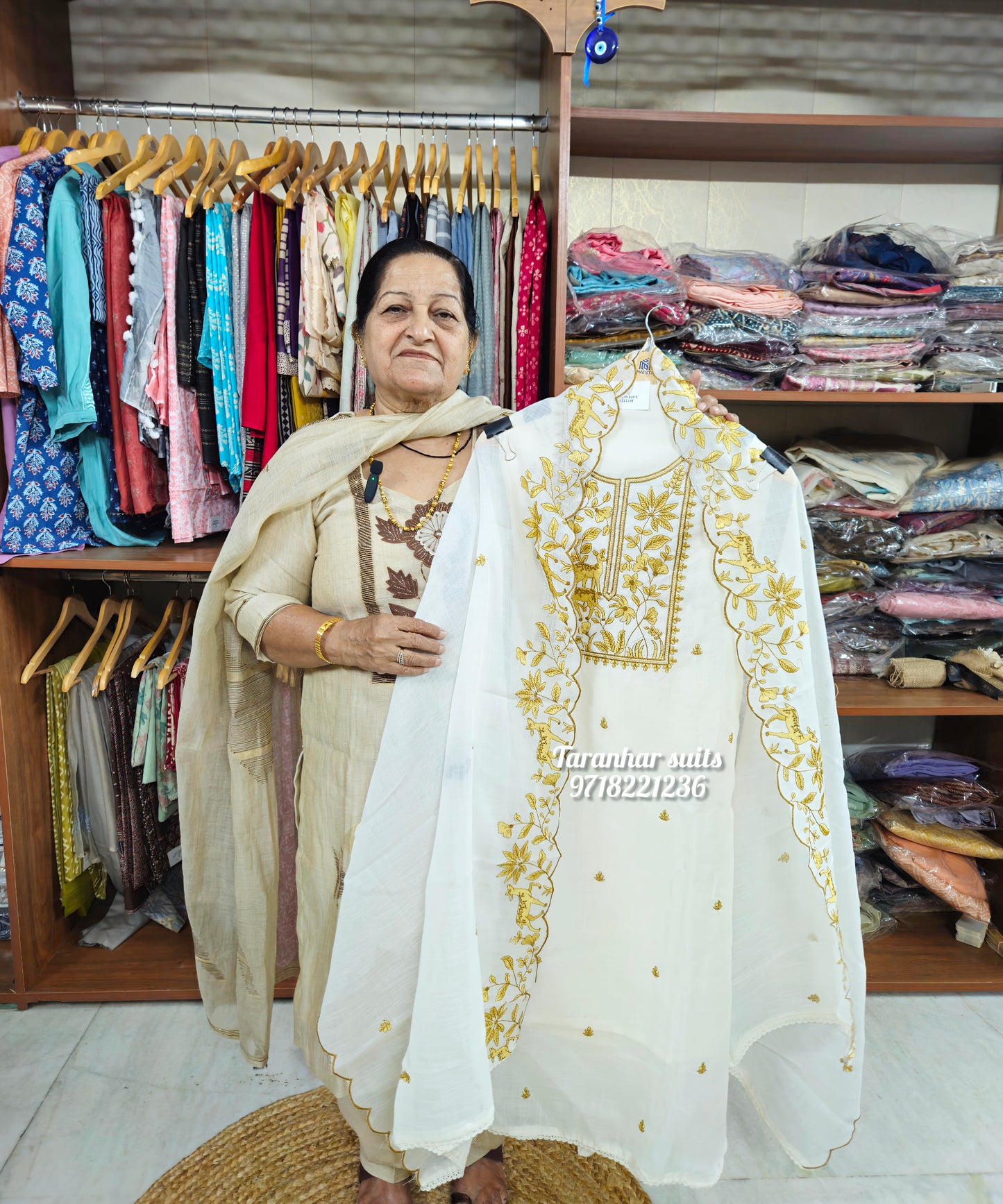 Embroidery Jamdani Suit For Women