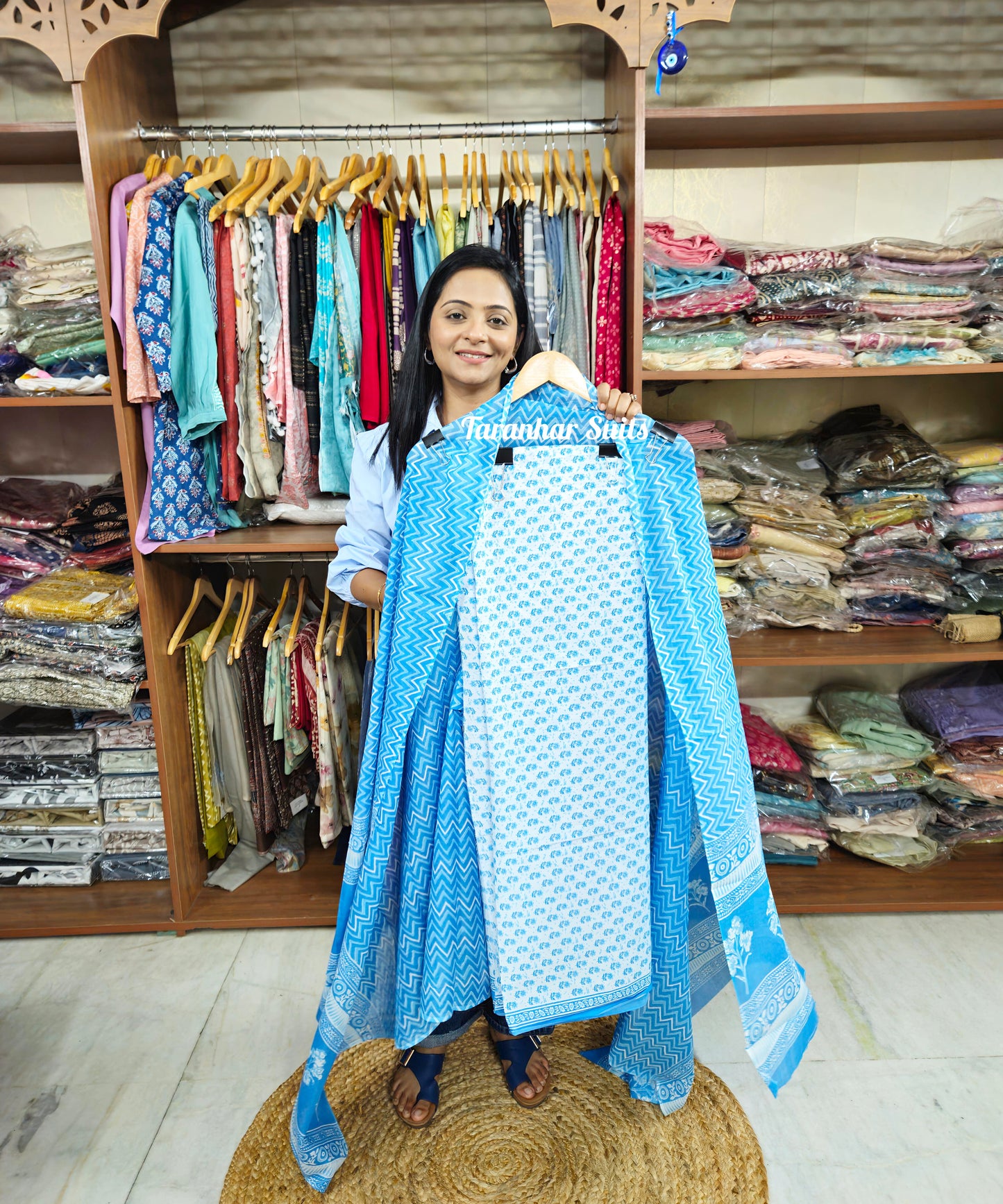 Hand Block Print Suit Material