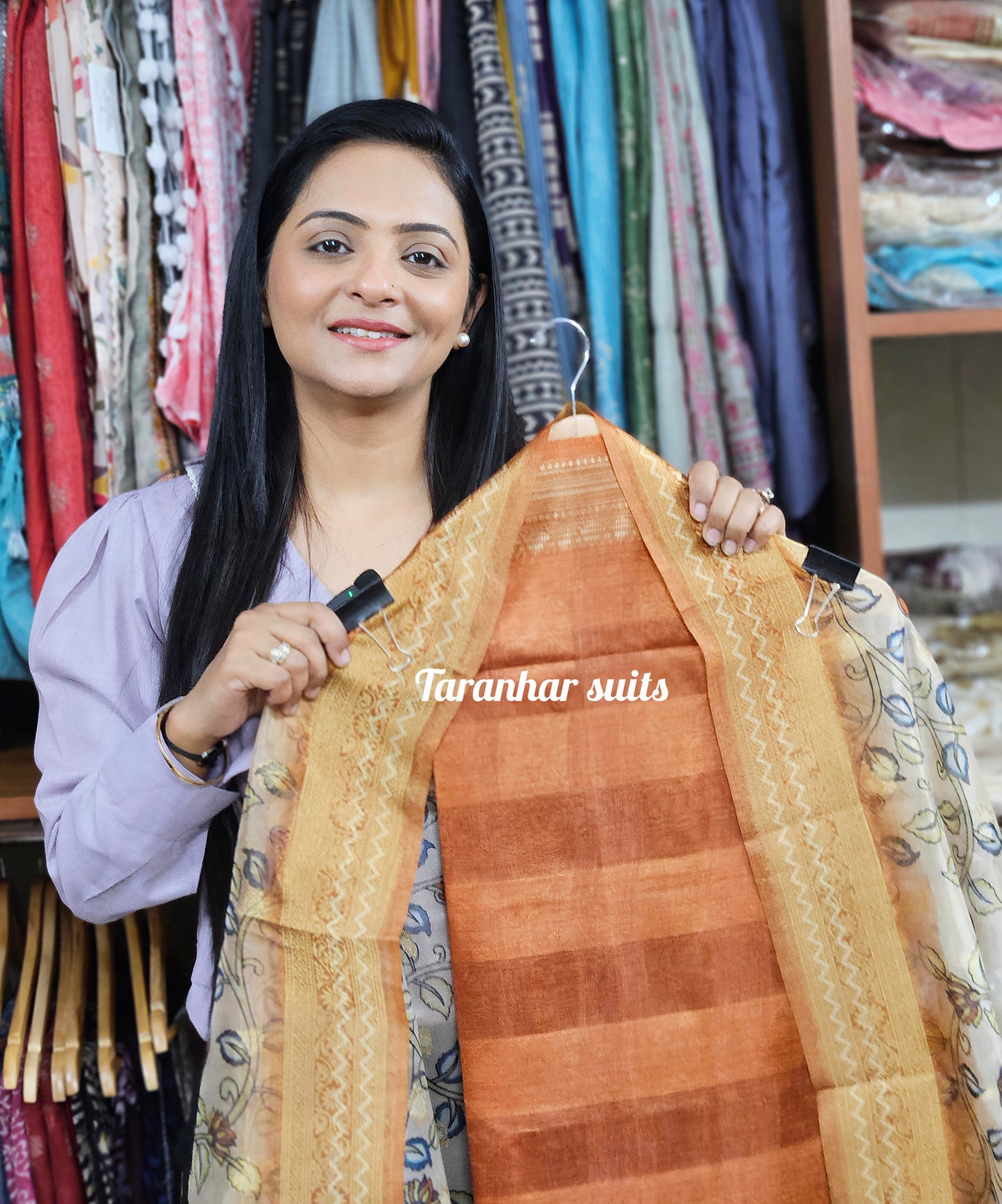 Women Cotton Silk Suit