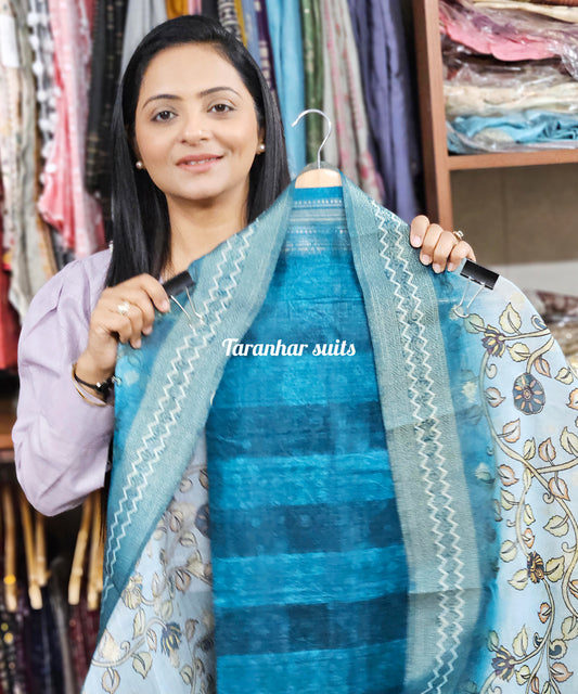 Cotton Silk Suit With Dupatta
