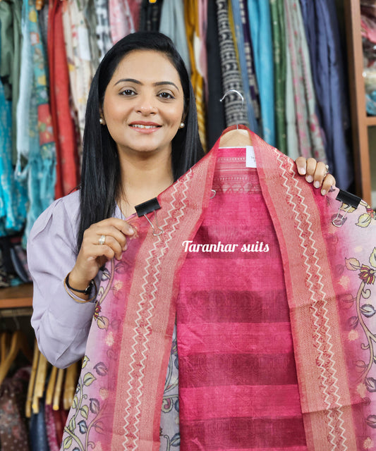 Cotton Silk Suit Set For Women's