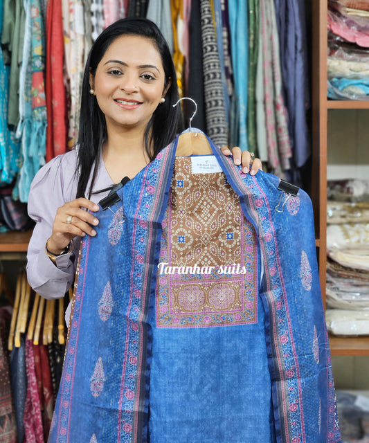 Cotton Silk Suits Unstitched