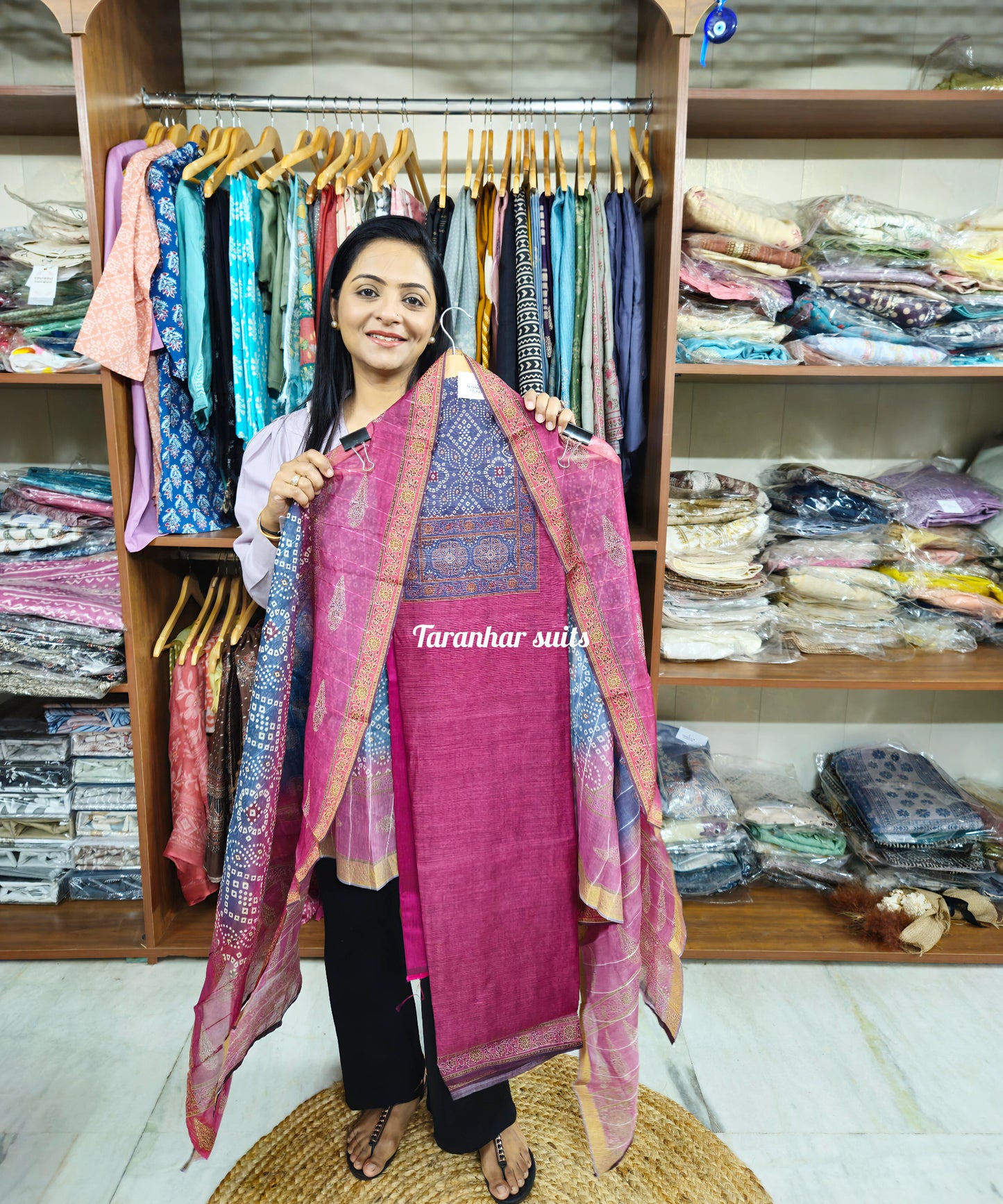 Cotton Silk Unstitched Suit Set