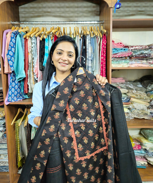 Exclusive Mulcotton Suit-Black