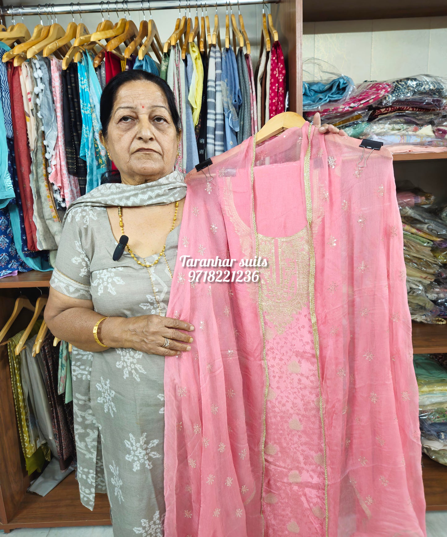 Designer Muslin Party Wear Suit For Women