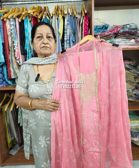 Designer Muslin Party Wear Suit For Women