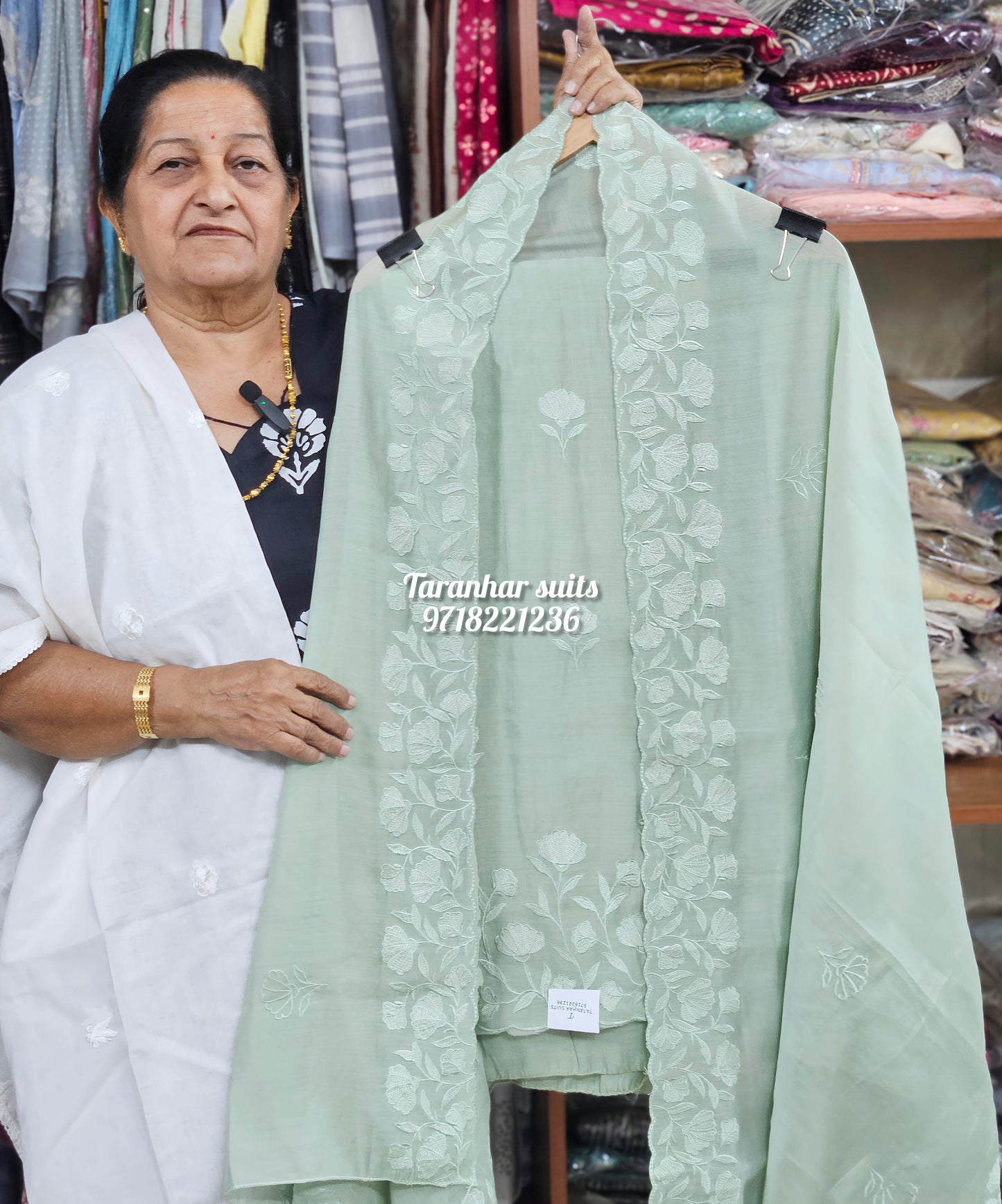 Designer Cutwork Embroidery Mulcotton Suit