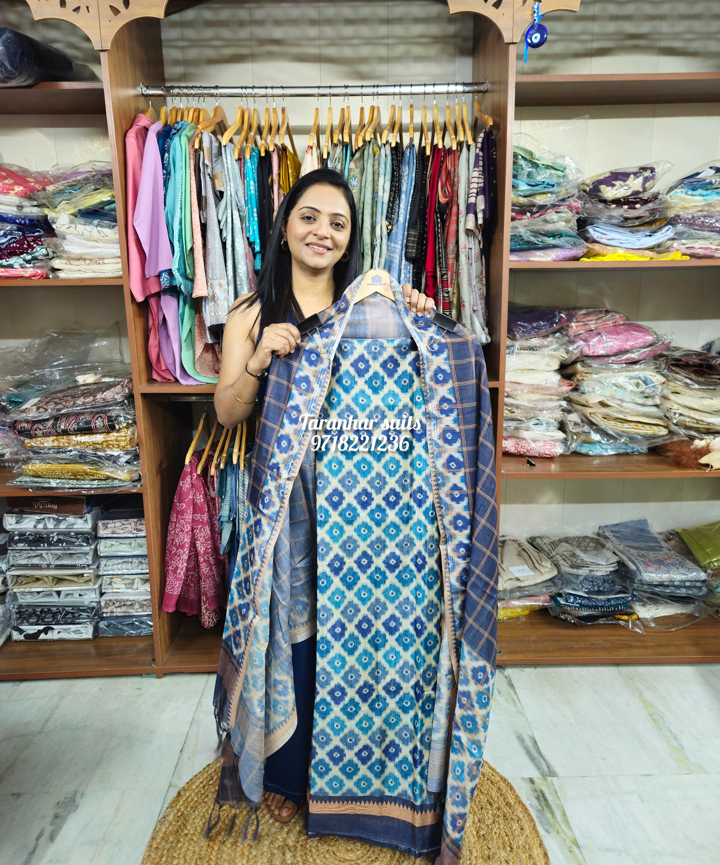 Maheshwari Suits With Block Prints